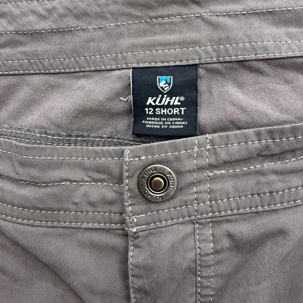 Kuhl Splash Roll-Up Gray Cargo Hiking Pants Womens 12 Short 6065 Straight Leg